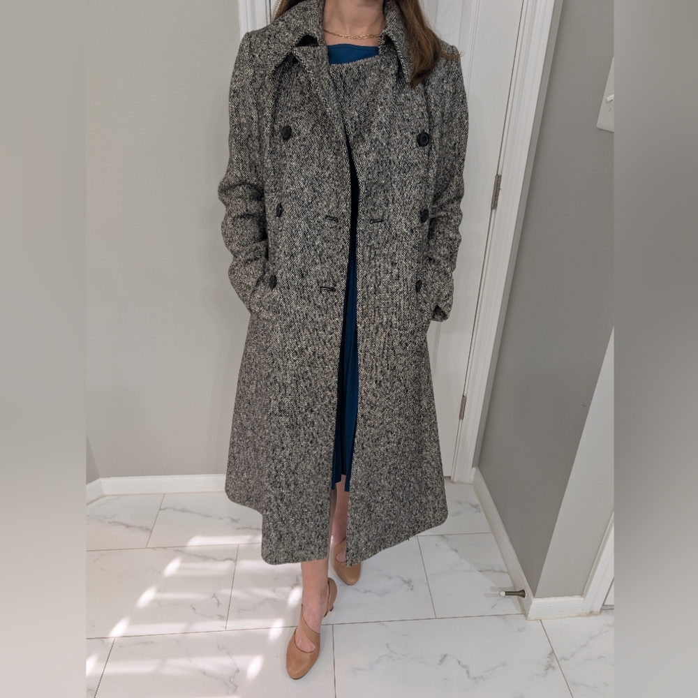 Vintage Tweed Double-Breasted Coat - Jimmy Hourihan